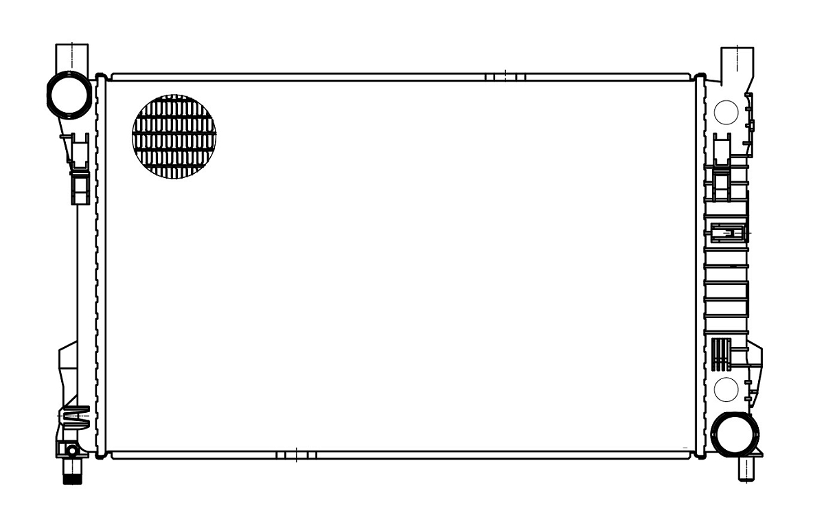 Радиатор охлаждения для автомобилей Mercedes C (W203) (00-) MT