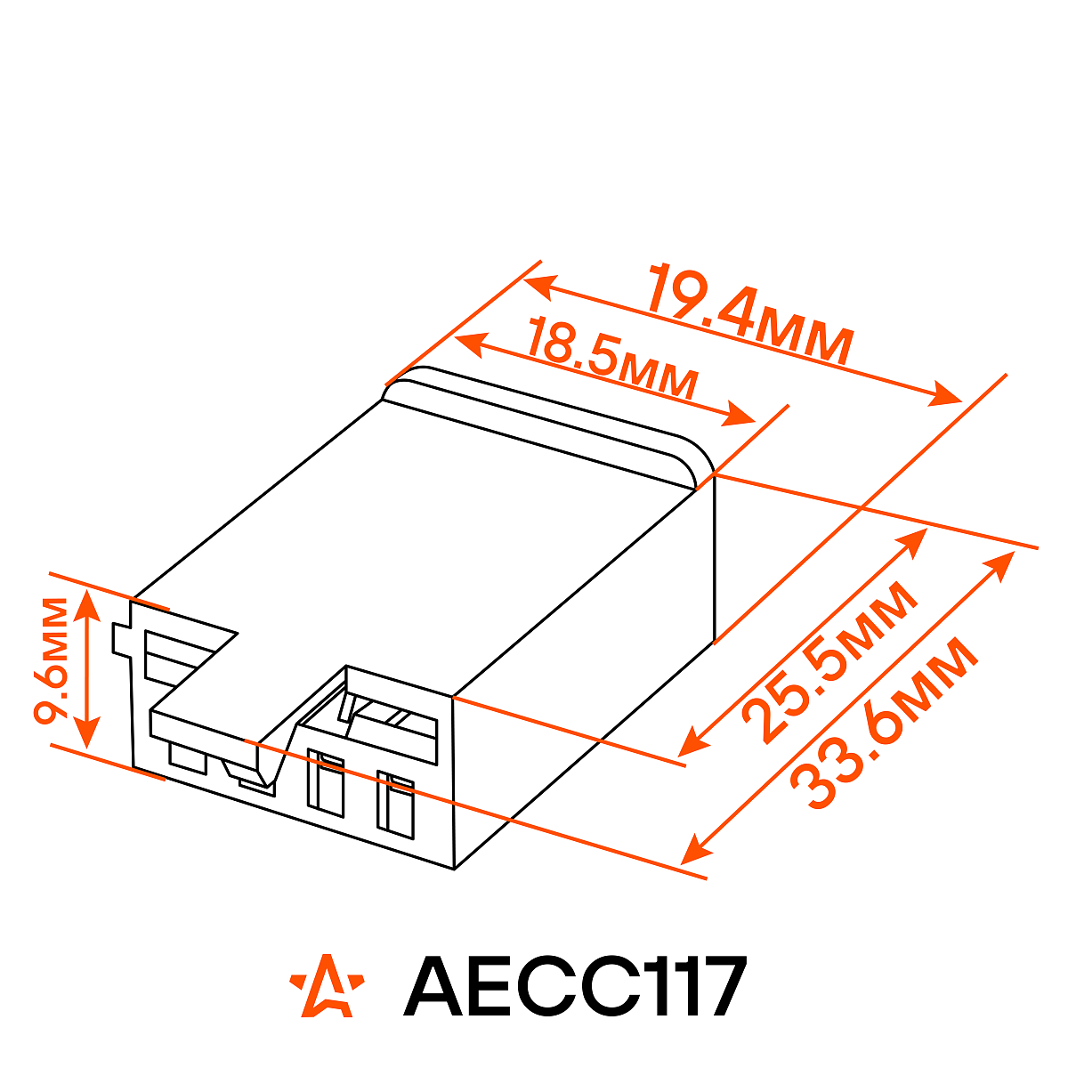 Разъём 4 pin с проводами для заднего фонаря Лада 2110-2112