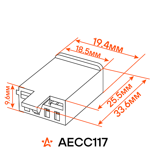 Разъём 4 pin с проводами для заднего фонаря Лада 2110-2112