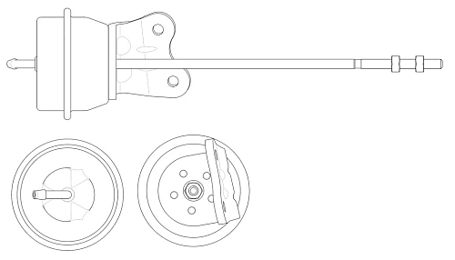 Актуатор турбокомпрессора для а/м Skoda Octavia (04-)/VW Passat B6 (05-) 1.8T [BZB;CDAA]