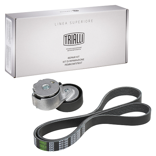 Ремкомплект привода для автомобилей ГАЗ/УАЗ (ЗМЗ-405/409 E-2,3, УМЗ-4216) без ГУР (6PK1220 + натяжитель)