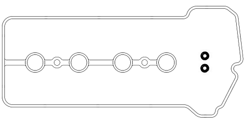 Прокладка клапанной крышки для а/м Toyota Corolla (01-)/Probox (02-)/Prius (03-) 1.5i [NZ]