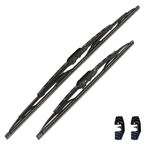 Щетки стеклооч комплект (2 штуки) 550/400мм (22"/16") каркасные с креплением "Крючок 9х3, 9х4 мм" (AWBJ004) МП-серия