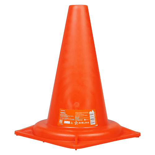 Конус дорожный 320мм, без световозвр.полос, мягкий, оранжевый