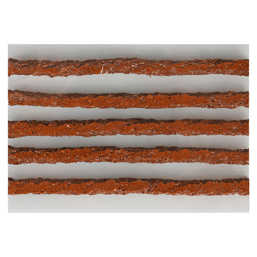 Жгуты для ремонта б/к шин, 6*100мм, 10 шт., коричневые, ПВХ подложка, в пакете