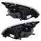 Фары для автомобилей Ford Focus II (05-) (головного света) галоген, электрический корректор, цвет рамы: черный, комплект: левая и правая (2 штуки)