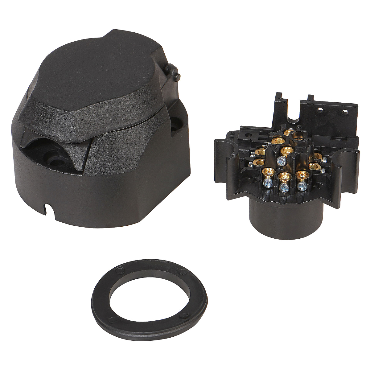 Розетка фаркопа 12В 13 контактов ЕВРО пластик