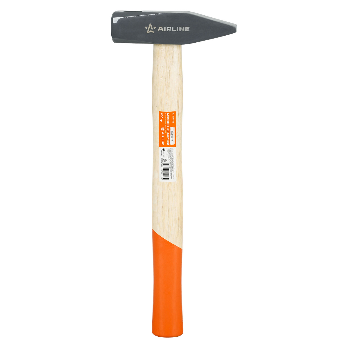 Молоток слесарный с деревянной рукояткой 800гр