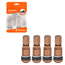 Вентиль для б/к шин MS525BR, бронзовый, алюминий, 4 шт