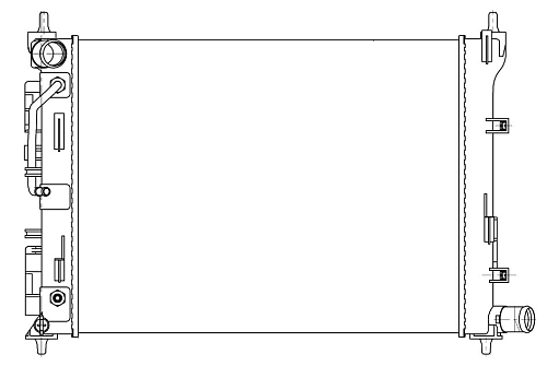 Радиатор охлаждения для автомобилей Hyundai Solaris (17-)/Kia Rio (17-) AT (сборный)