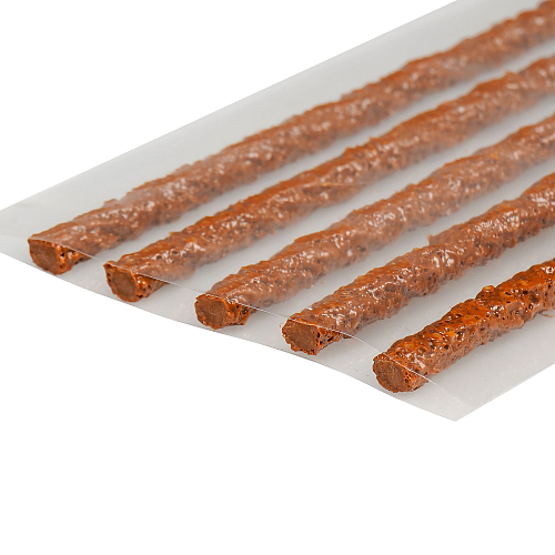 Жгуты для ремонта б/к шин, 4.5*200мм, 50 шт, коричневые, ПВХ подложка, в коробке