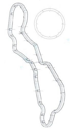 Кмпл прокладок теплообменника для автомобилей Audi Q7 (05-)/VW Touareg (02-) 3.0TDi