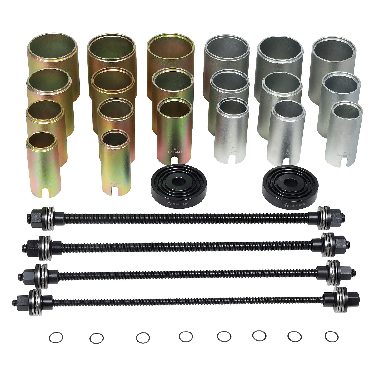 Набор для замены сайлентблоков, подшипников и втулок 26пр., кейс