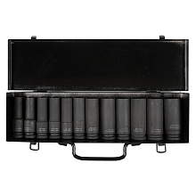 Набор головок ударных 1/2"DR L=78мм, 12пр. (10-24мм) металл.кейс