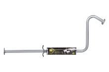 Глушитель для автомобилей Chevrolet/Daewoo Lanos (97-) дополнительный (резонатор) удлиненный вместо катализатора Евро-2 (алюминизированная сталь)