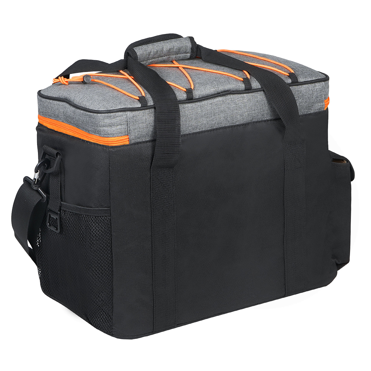 Сумка-холодильник (термосумка) PRO, 27л, 40*31*22см, водонепр., чер./сер.