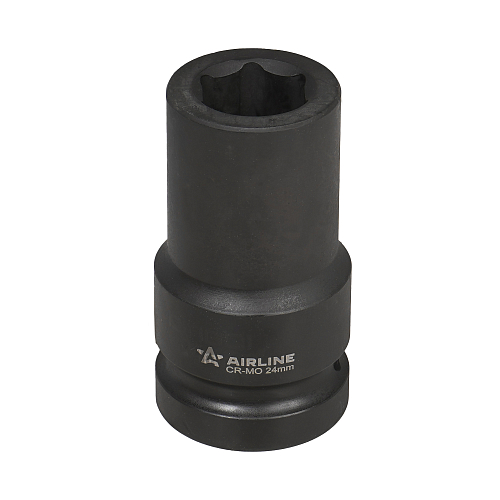 Головка ударная торцевая 1"DR шестигранная 24мм, L=90мм