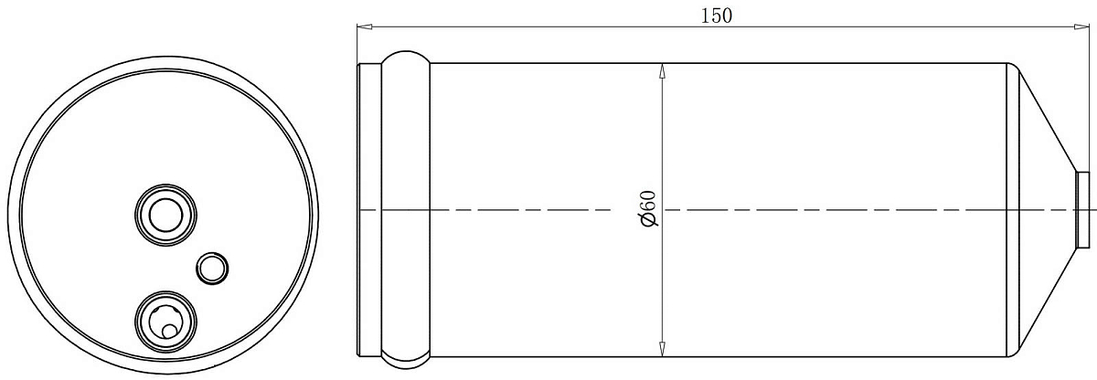 Ресивер-осушитель конденсора для автомобилей Nissan Almera Classic (05-)