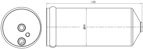 Ресивер-осушитель конденсора для автомобилей Nissan Almera Classic (05-)