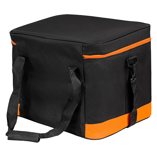 Сумка-холодильник (термосумка) 40 л, 41*31*32 см, цвет черный/оранжевый