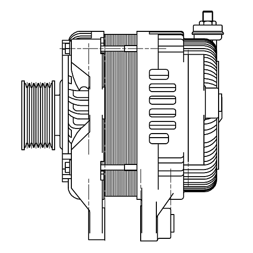 Генератор для автомобилей Mazda 6 GJ (12-) 2.0i/2.5i/CX-5 (15-) 2.5i/3 BM (13-) 1.5i (с рекуперацией) 150A