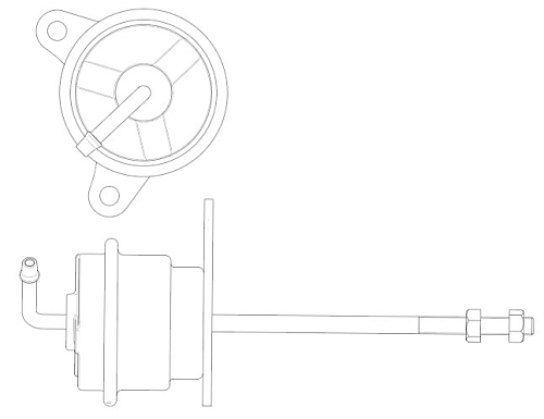 Актуатор турбокомпрессора для а/м Fiat Ducato (06-) 2.3D (тип K03)