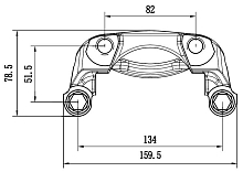 Скоба тормозного суппорта для автомобилей Лада Largus (12-)/Renault Logan (08-) передняя
