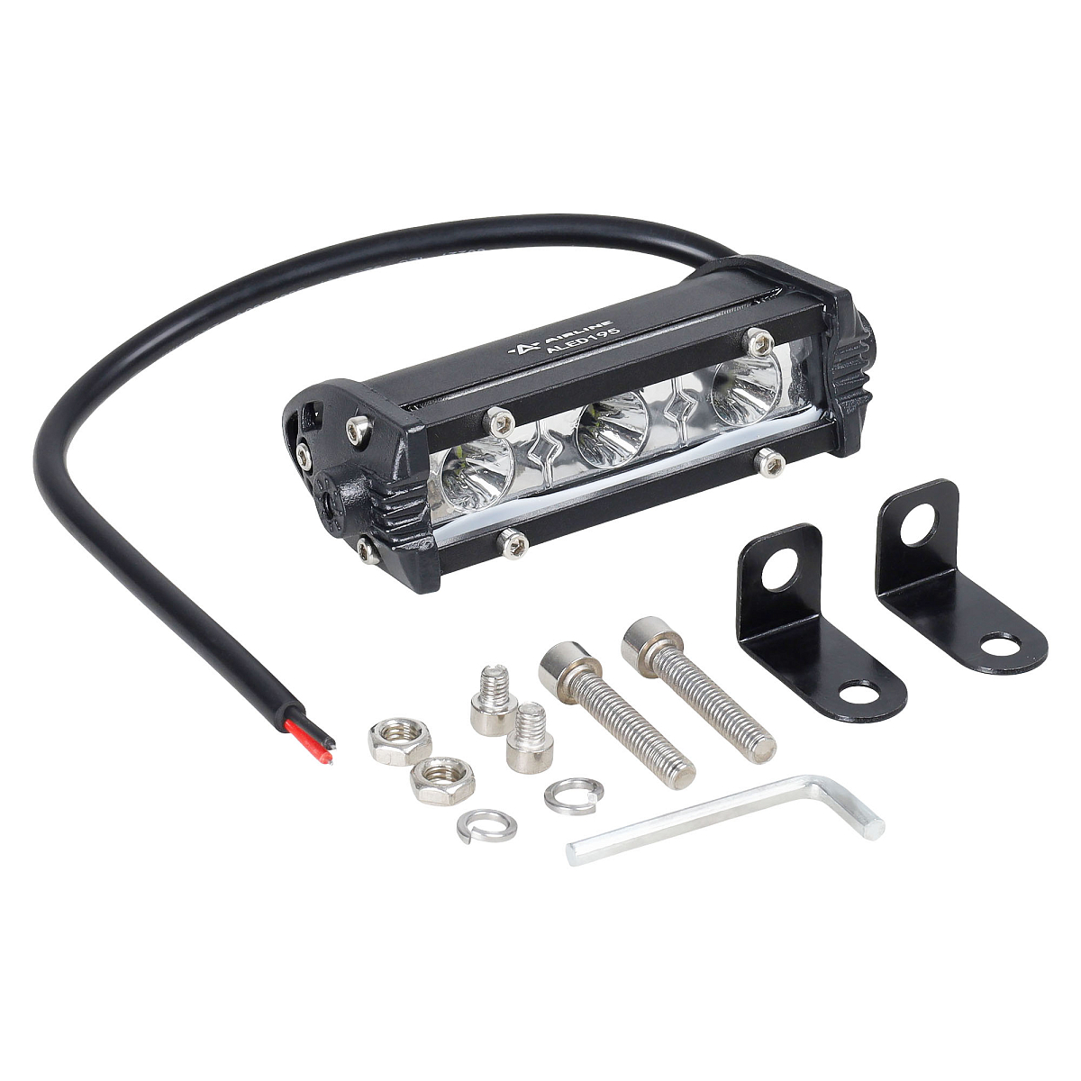 Фара (балка) светодиодная однорядная, 3LED, дальний свет, 4.5Вт, 108x30x47мм, 12/24В МП-серия