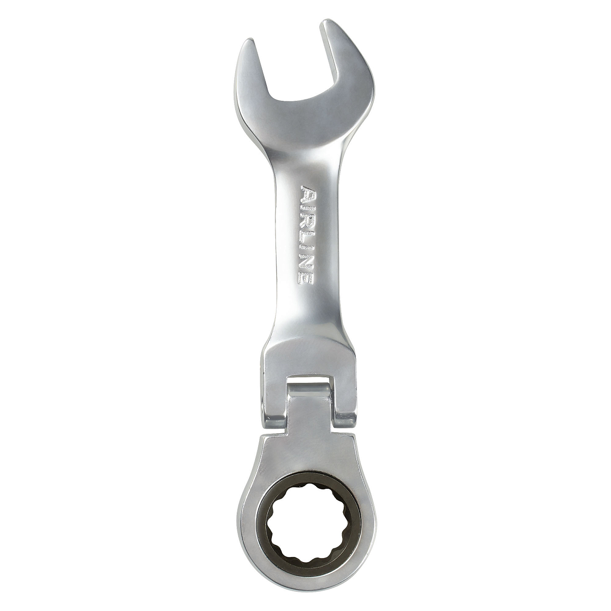 Ключ комбинированный трещоточный шарнирный короткий 14мм PRO, пласт.подвес