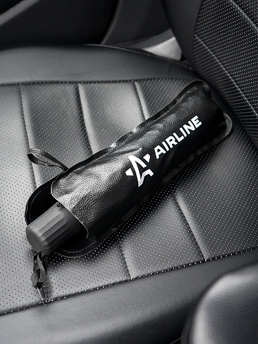 Шторка солнцезащитная 70*130см на лобовое стекло, зонт, складная, черная/серая