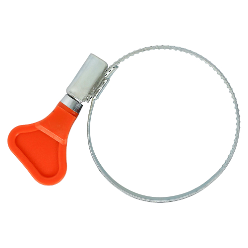 Хомут червячный 35-50/9мм с ключом, стандарт, W1(оцинк.)