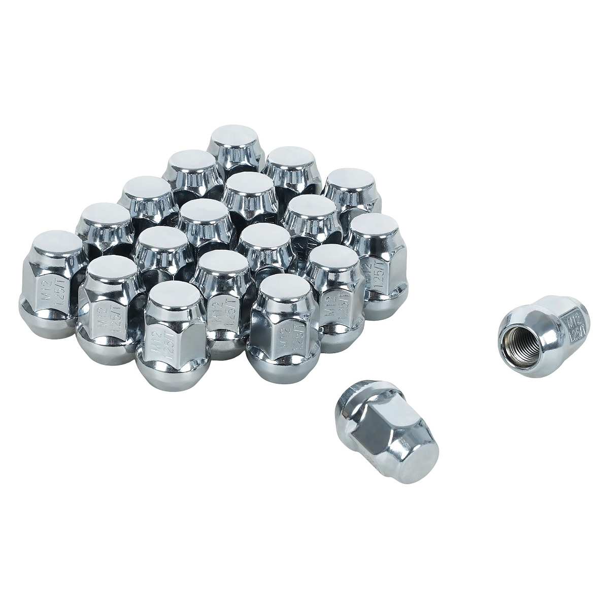 Гайка колесная M12x1,25x31, конус, ключ 19, закрытая, хром, 20 шт для а/м Suzuki