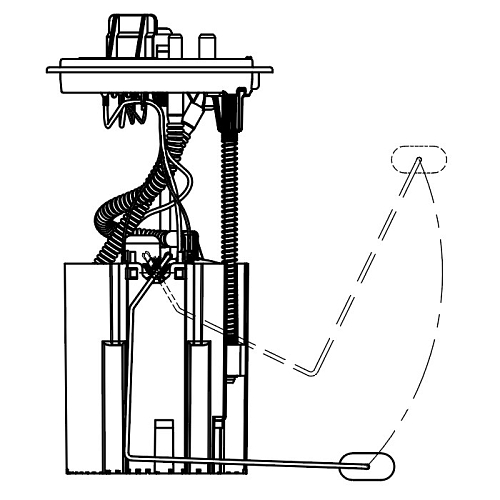 Модуль топливного насоса для автомобилей Opel Meriva B (10-) 1.4T