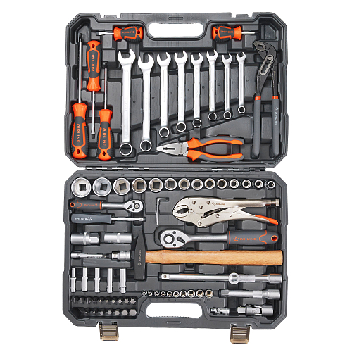 Набор инструментов универсальный 78пр. (головки 1/2", 1/4") кейс