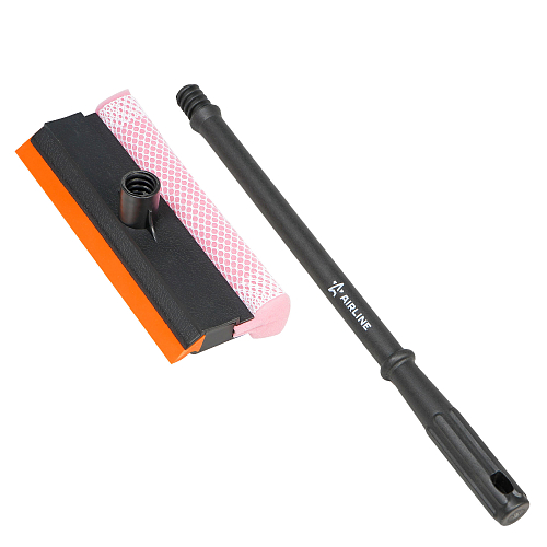 Щетка для мытья стекол с поролоном и водосгоном (39см)