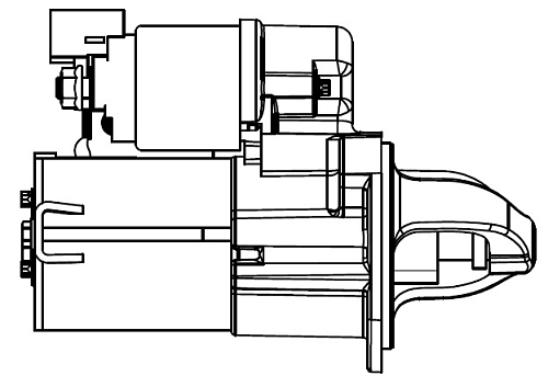 Стартер для автомобилей Hyundai Solaris (10-)/Kia Rio (11-) 1.4i/1.6i (с 2012 года) (Z=11) 0,9кВт