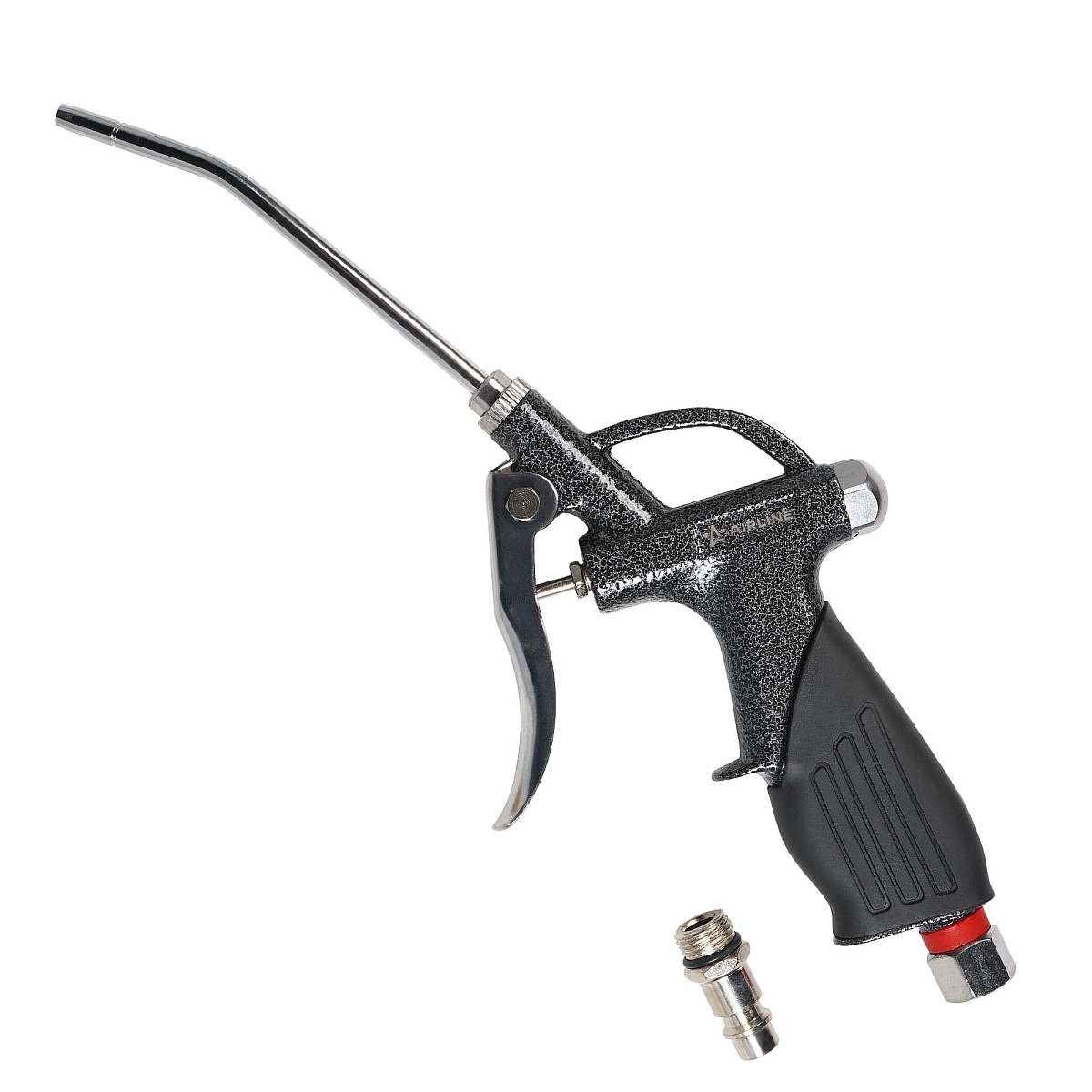 Пистолет продувочный пневматический металл. L=110мм PRO прорезиненная рукоятка