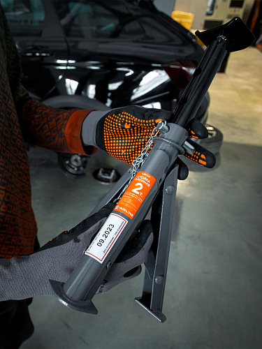 Стойка опорная 2т 275-365мм, пальцевый механизм, складная, 2 шт.