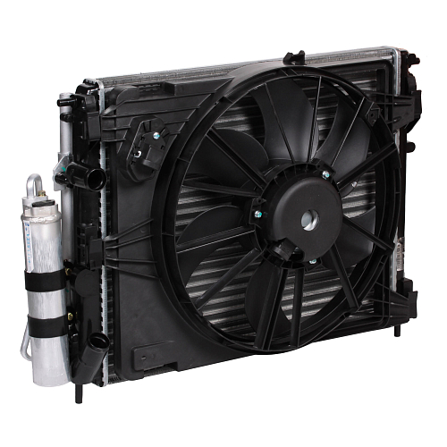 Блок охл. (радиатор+конденсор+вентилятор) для а/м Renault Logan (04-) AC+