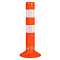 Столбик парковочный 480мм, 2 световозвр.полосы, анкерн.креп., пластик, оранжевый