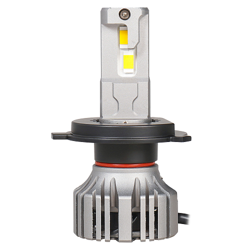 Лампа светодиодная H4 PRO, 50Вт, 9200Лм (4600Лм x 2), 3000К (Желтый), 12/24В, комплект 2 шт.