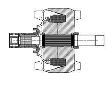 Ротор генератора для автомобилей Nissan/Mazda/Ford/Subaru