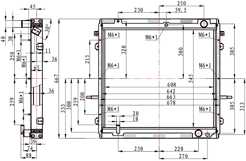 Радиатор охлаждения для автомобилей ГАЗон Next (16-) c двигателем ЯМЗ 534