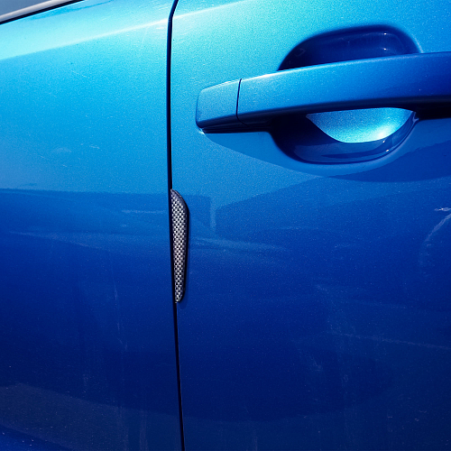 Накладки защитные на двери авто, противоударные, черн. карбон, 4 шт.