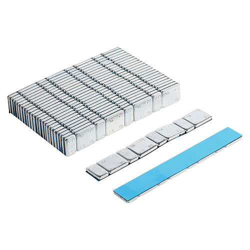 Груз балансировочный самоклеящийся стальной 4*5гр/4*10гр, 50 шт.