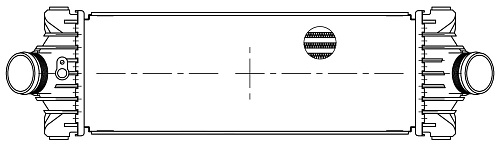 ОНВ (радиатор интеркулера) для автомобилей Transit (13-) 2.2D