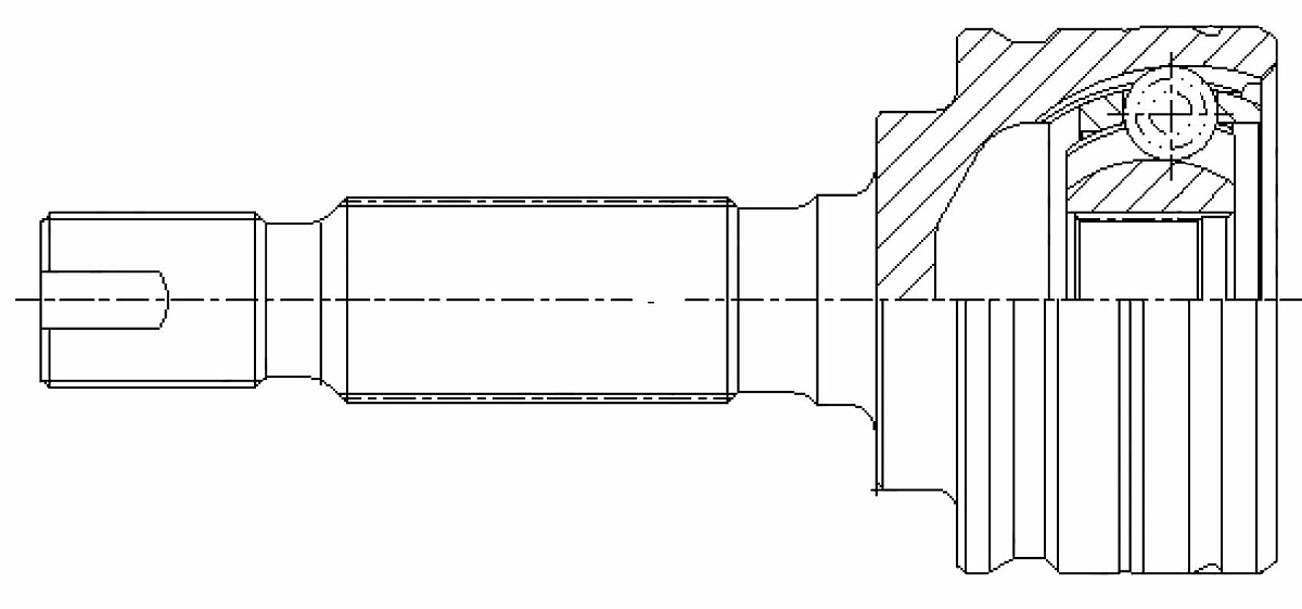 ШРУС наружный задний для автомобилей Mitsubishi Outlander III (12-)/XL (06-) 4WD