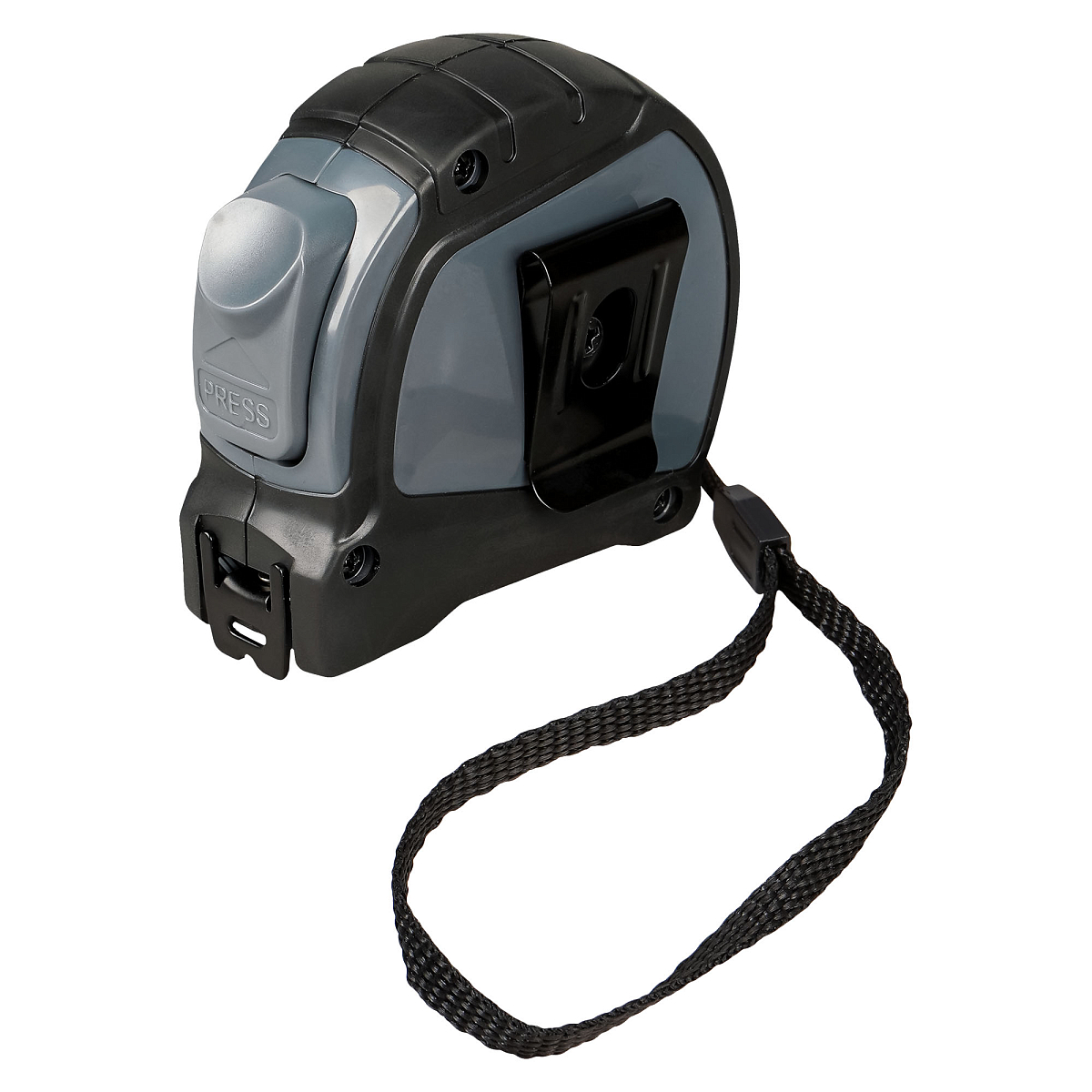 Рулетка в прорезиненном корпусе 3мх16мм PRO, автостоп, дв. зацеп, дв. шкала