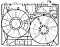 Электровентилятор охлаждения для автомобилей RX II (03-) 3.0i/3.3i [1MZ-FE; 3MZ-FE] (2 вент.) (с кожухом)