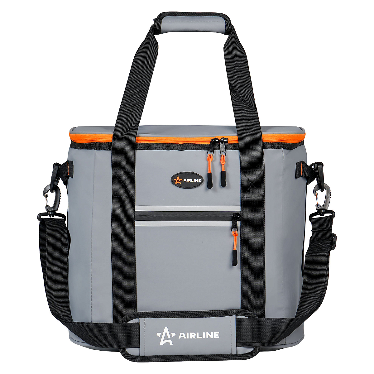 Сумка-холодильник (термосумка)"Пикник", 23л, 32*30*24см, водонепр.,серая